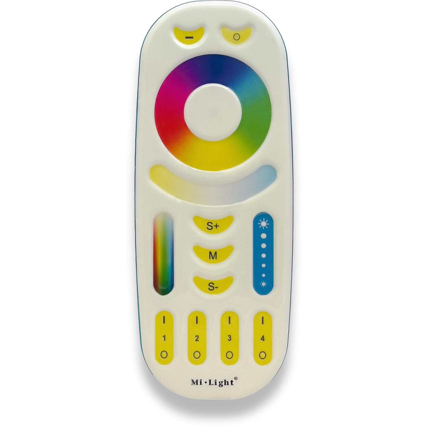 MiLight MiBoxer RGBW CCT LED 4-Zone Fernbedienung Touch Weiß für Farbwechsel Streifen 6-Pin