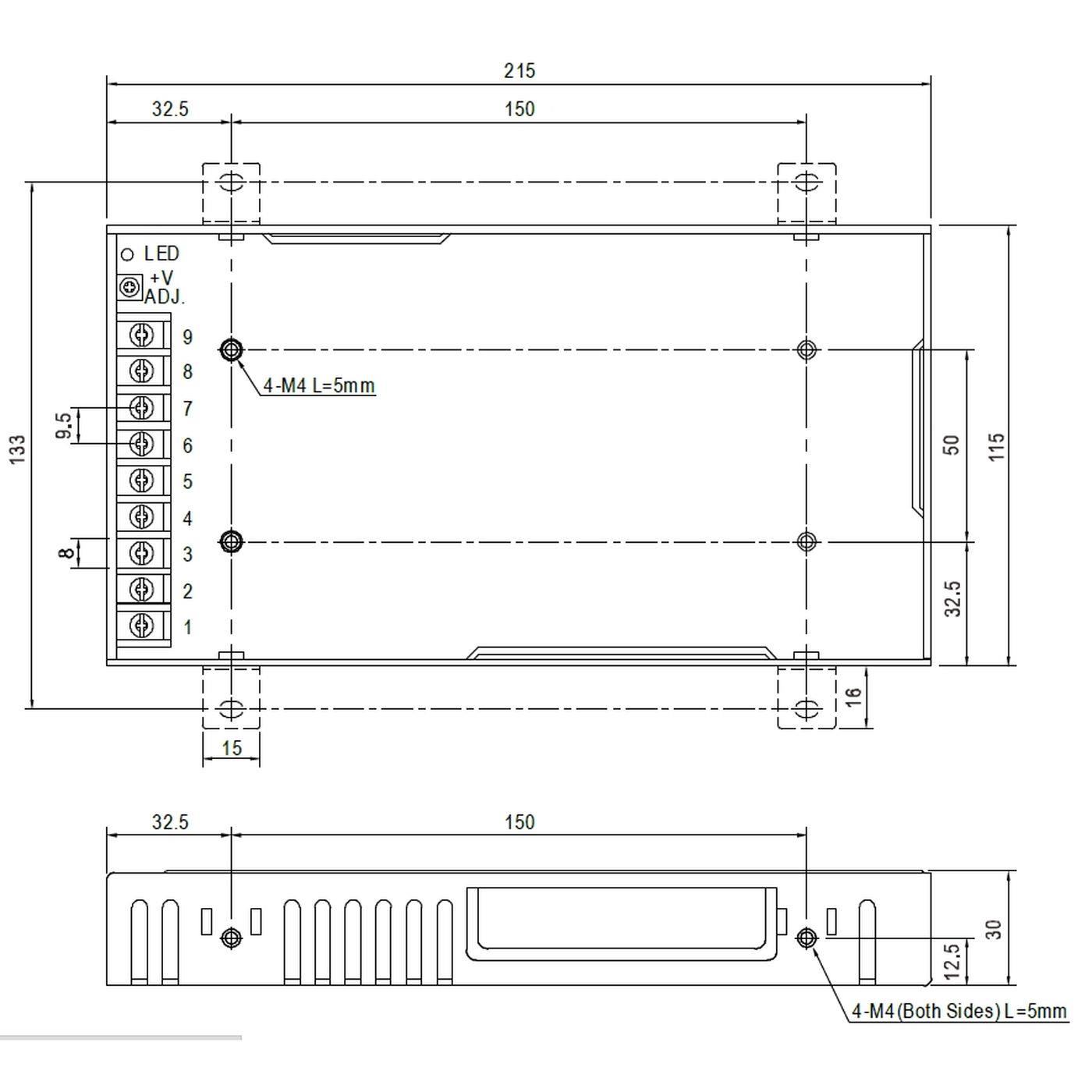 RSP-200-36 200W 36V 5,56A Industrielles Netzteil