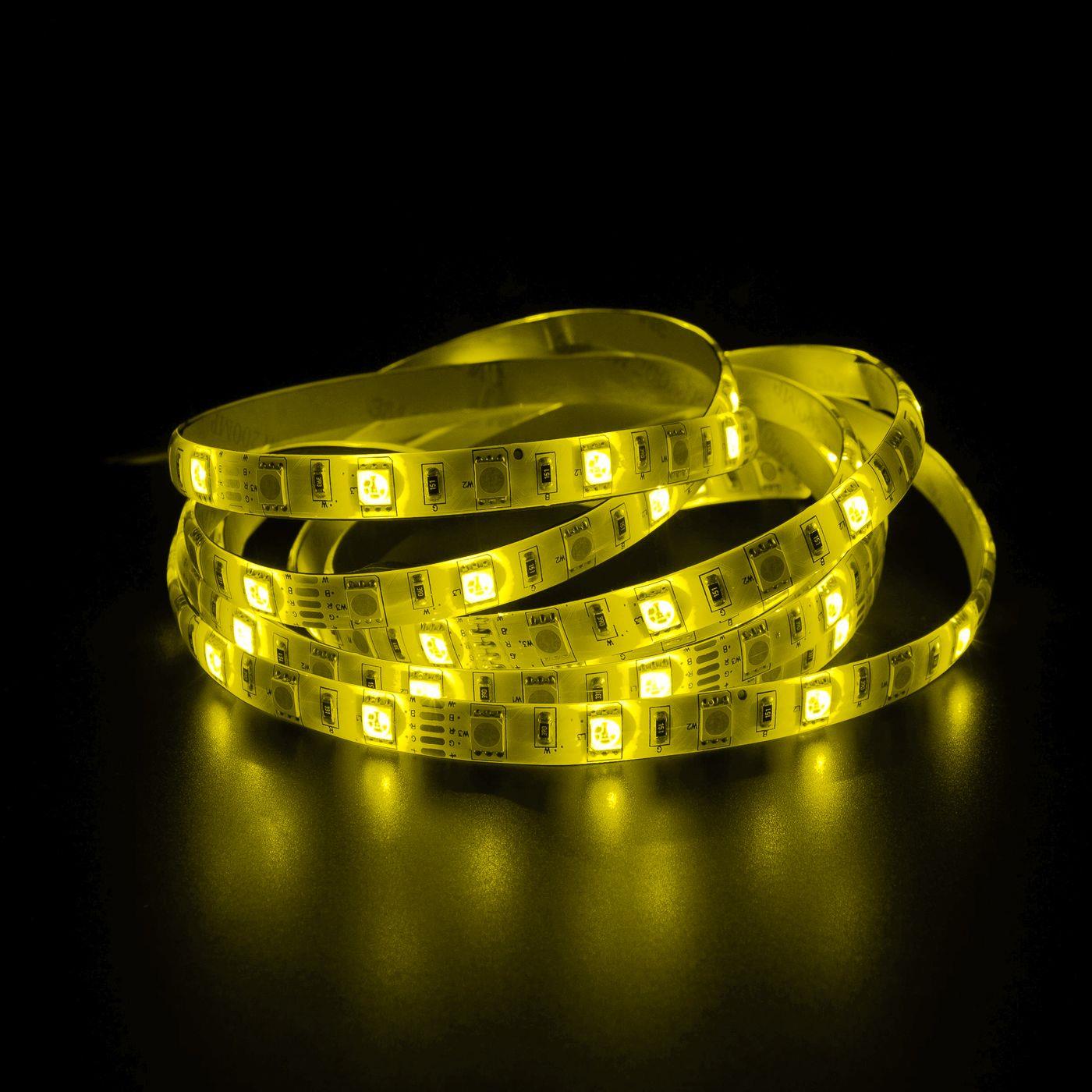 5m (500cm) RGBW 6000K LED Streifen Band Leiste 12V IP65 300LEDs 60LED/m SMD5050
