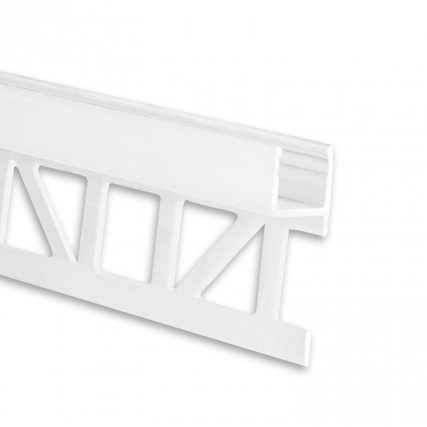2m LED Profil FP4 Silber 33x12mm Aluminium Fliesenprofil für 10mm LED Streifen