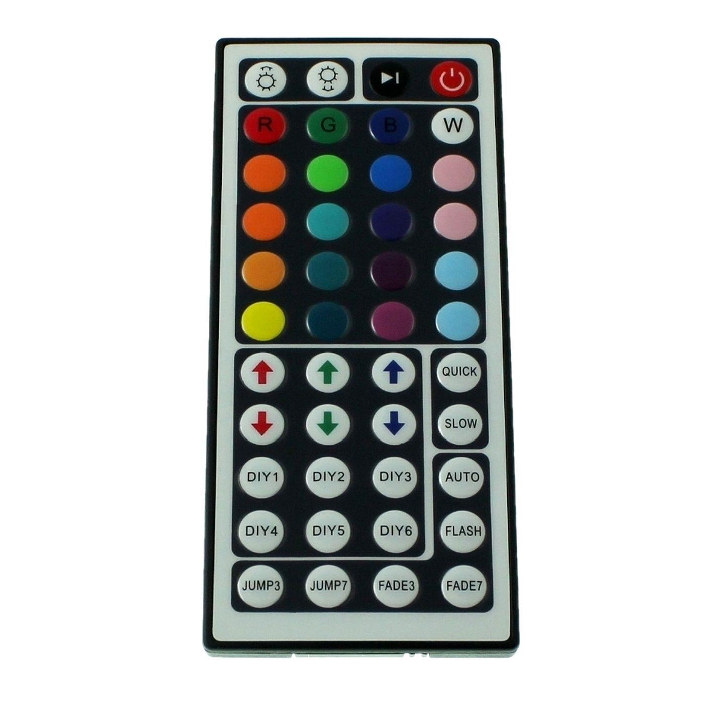 RGB LED 44Key Controller 12...24V 288W für Farbwechsel Streifen 4-Pin
