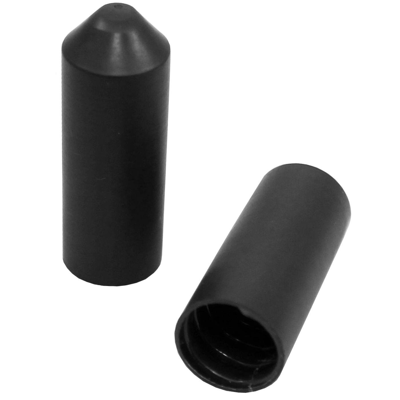 WarmSchrumpf Endkappe 14 -> 5mm Schwarz Länge: 46mm Schrumpfschlauch
