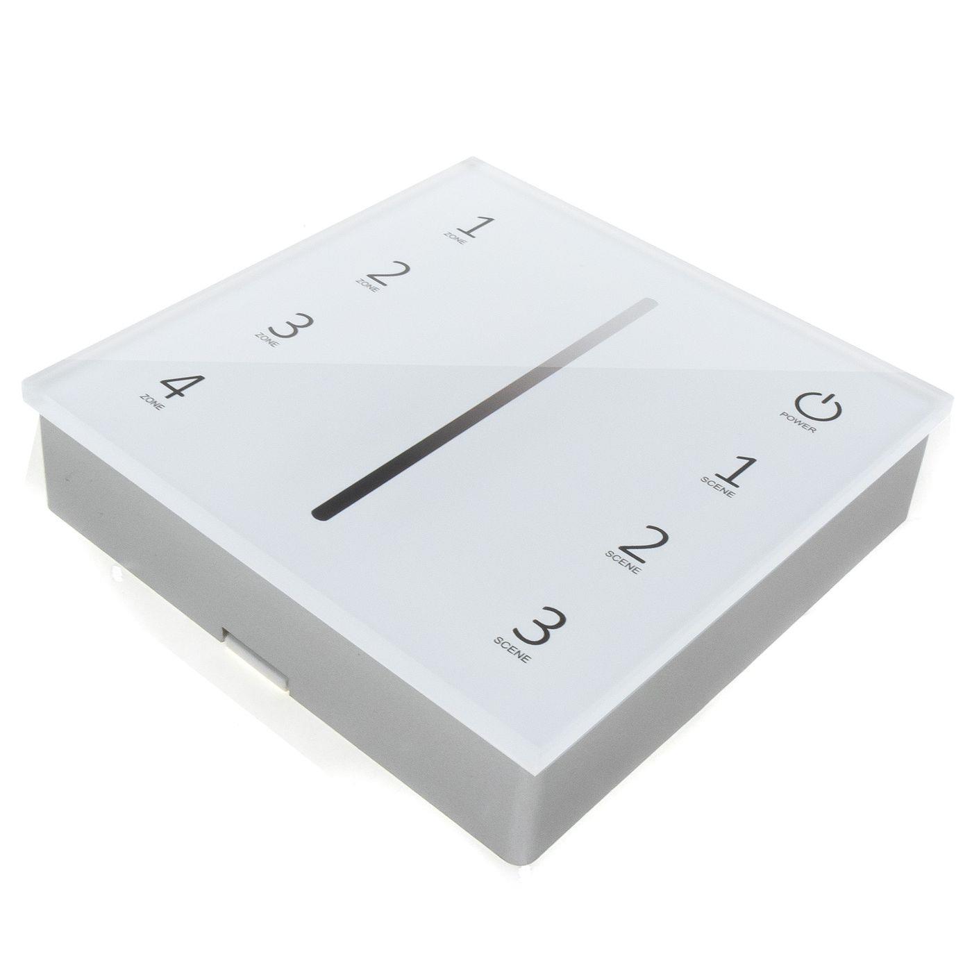 Elegance LED 4-Zone Wand Touch Panel Controller Funk 3V für einfarbige LED Streifen 2-Pin