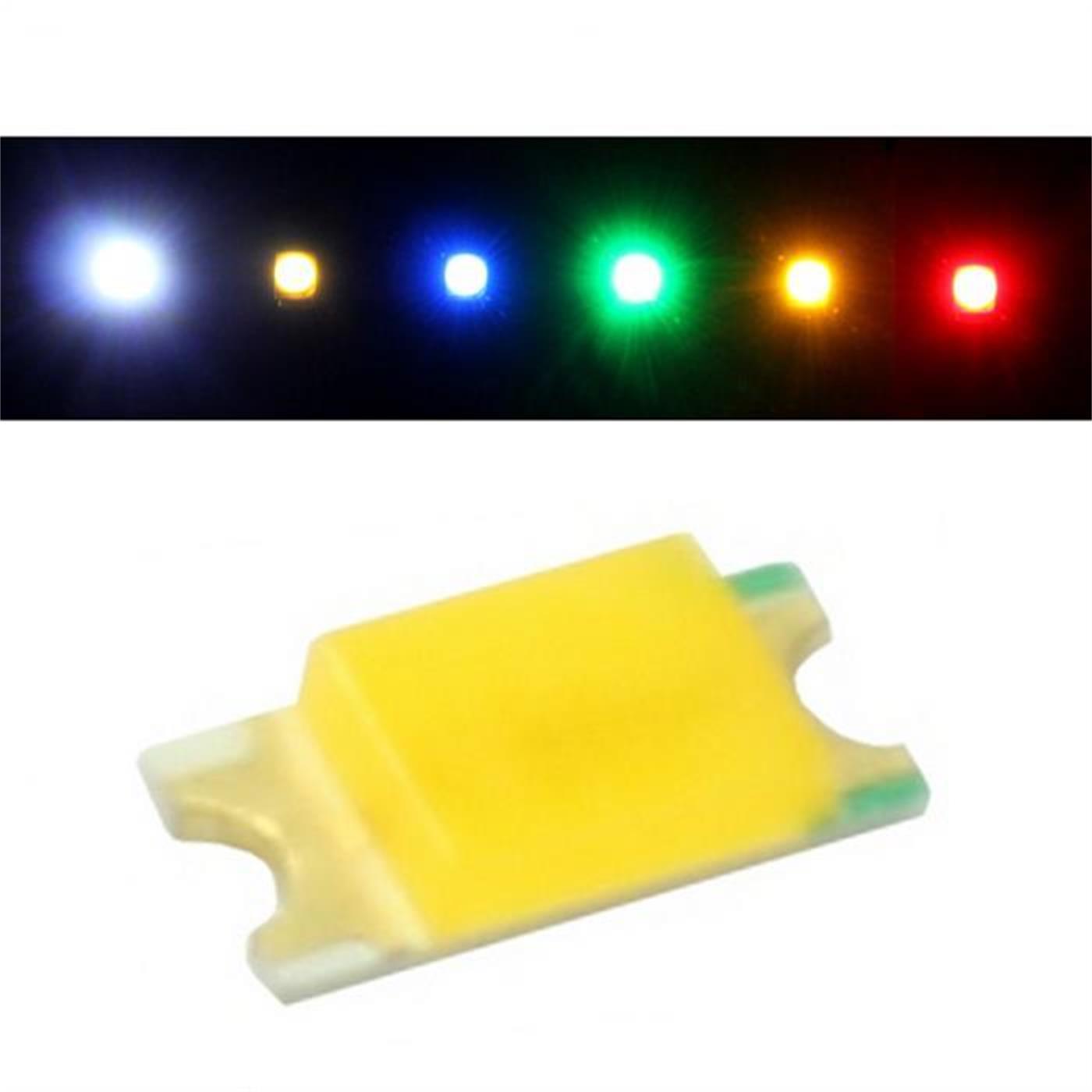 20x Superhelle LEDs SMD 0402 Blau 20mA 3,1V 100…160mcd 120° 1x0,5mm