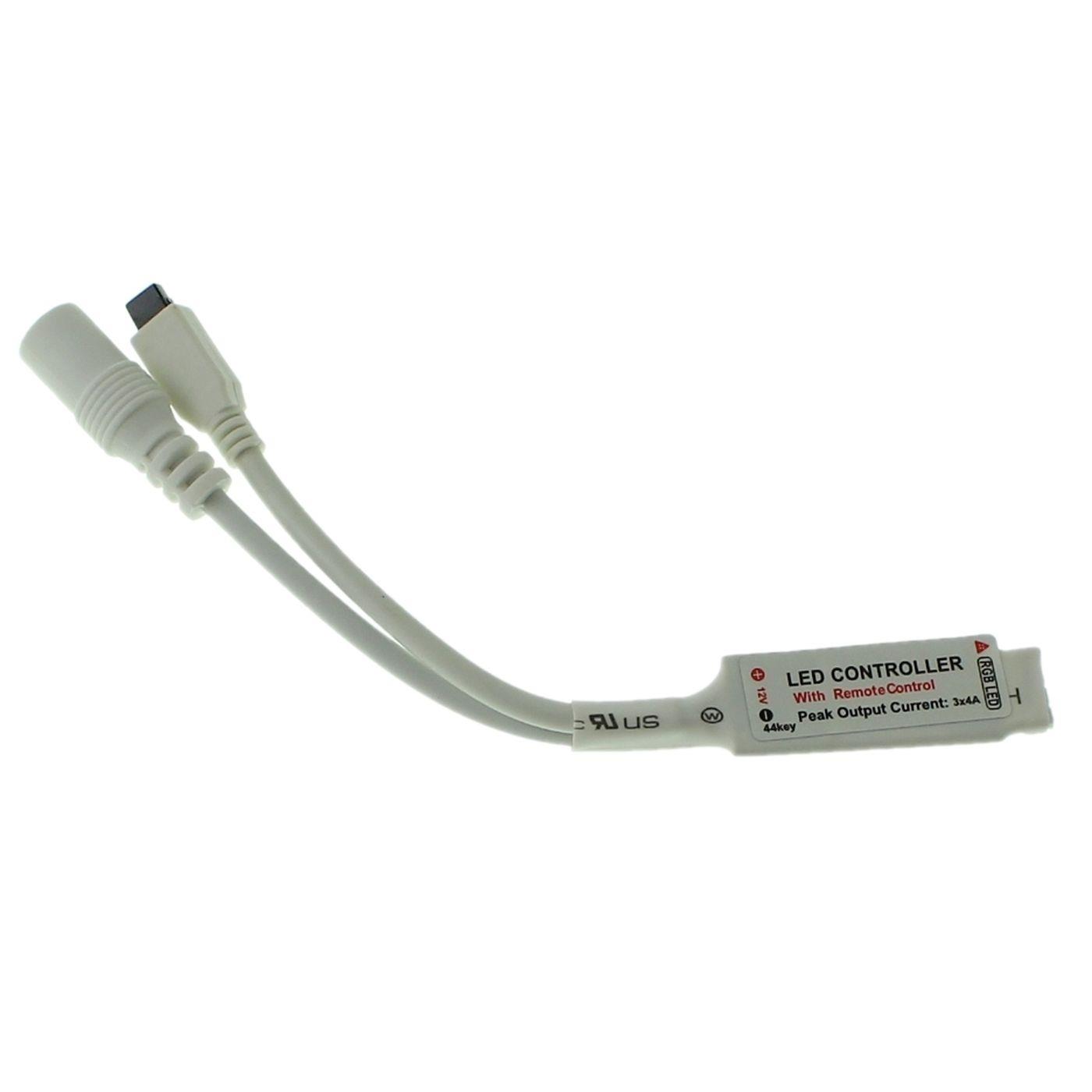 Mini RGB LED 44Key Controller 12V 72W für Farbwechsel Streifen 4-Pin Plug + Play