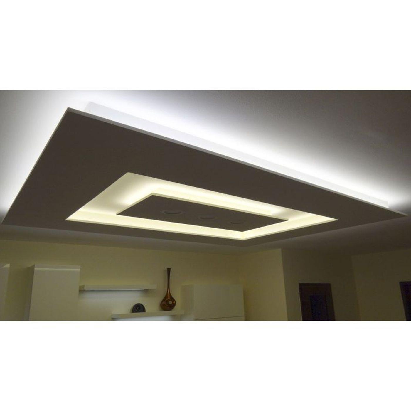 2m LED Trockenbauprofil DSL für schwebende Flächen für Gipskartonplatten Stahl Zinkblech