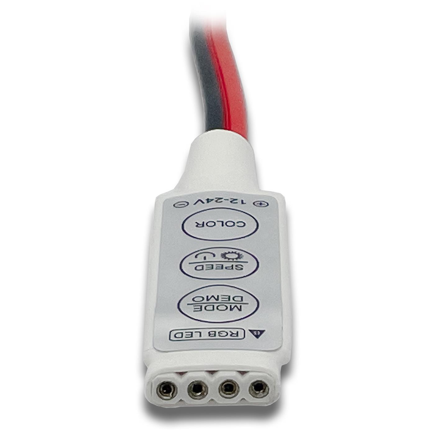 Mini RGB LED Controller 12V 72W für Farbwechsel Streifen 4-Pin Plug + Play