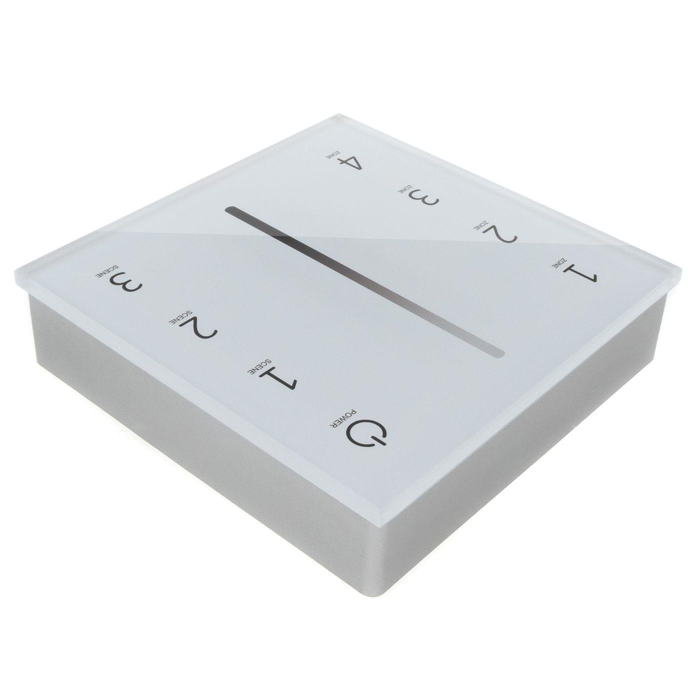 Elegance LED 4-Zone Wand Touch Panel Controller Funk 3V für einfarbige LED Streifen 2-Pin