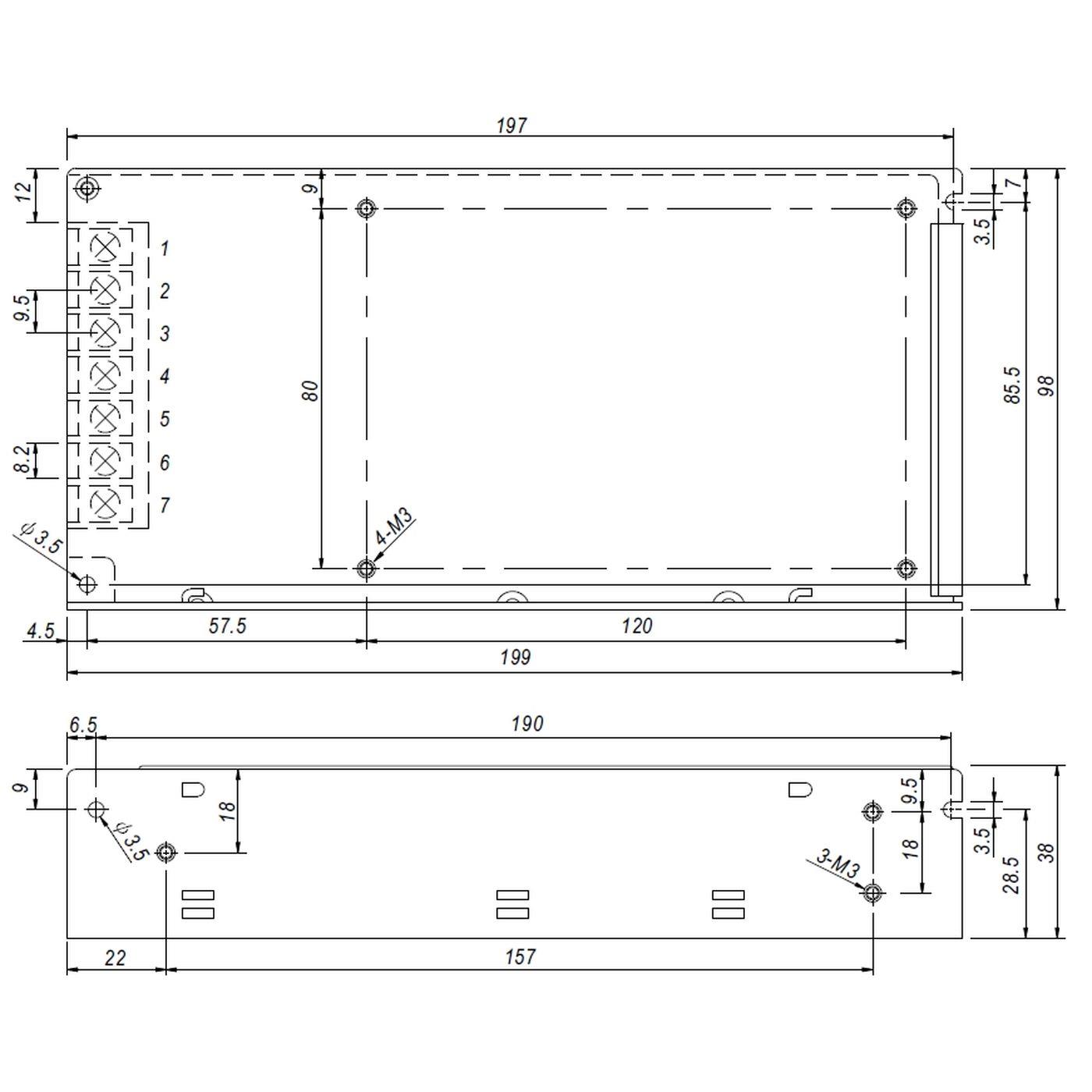 RS-150-5 130W 5V 26A Industrielles Netzteil