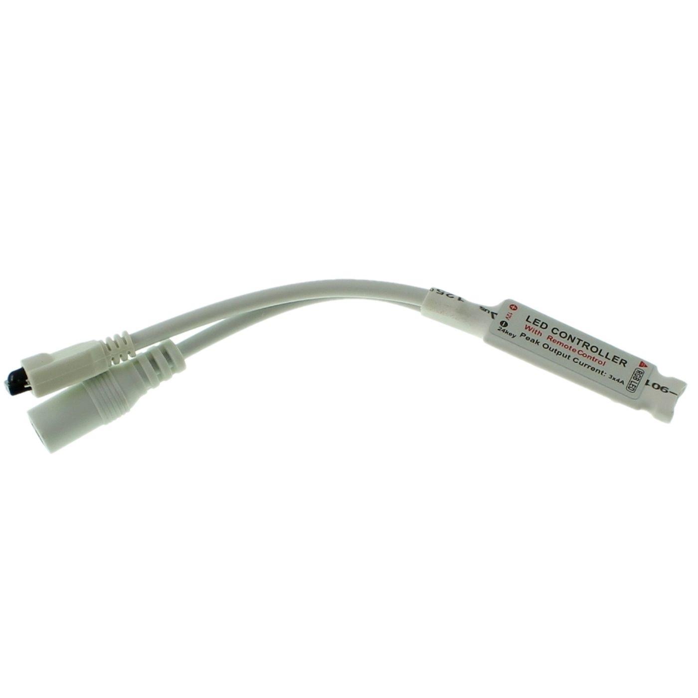 Mini RGB LED 24Key Controller 12V 72W für Farbwechsel Streifen 4-Pin Plug + Play