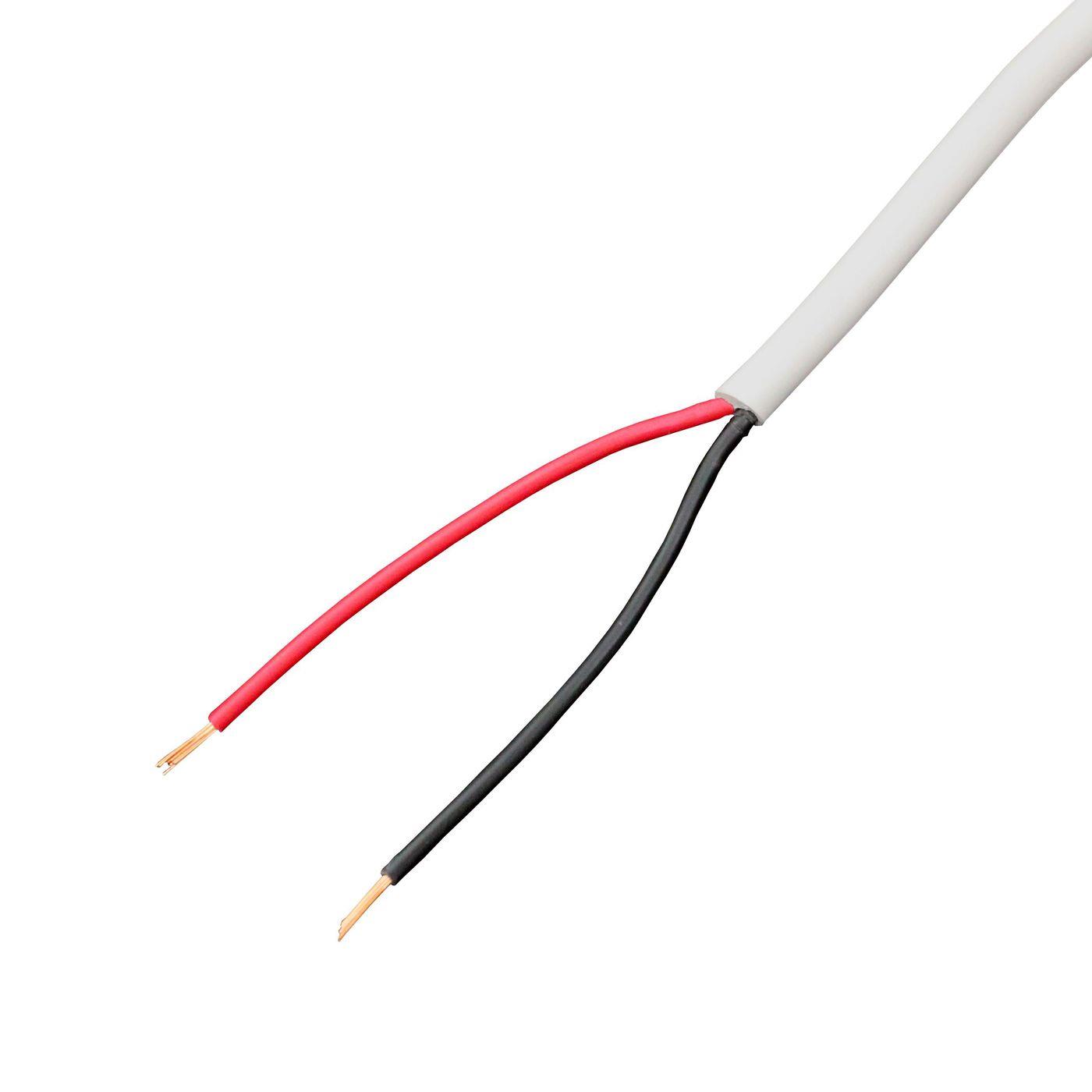 1m LED Steuerleitung 2x 0,34mm² LiYY Verlängerung 2 adrig Stromkabel Weiß