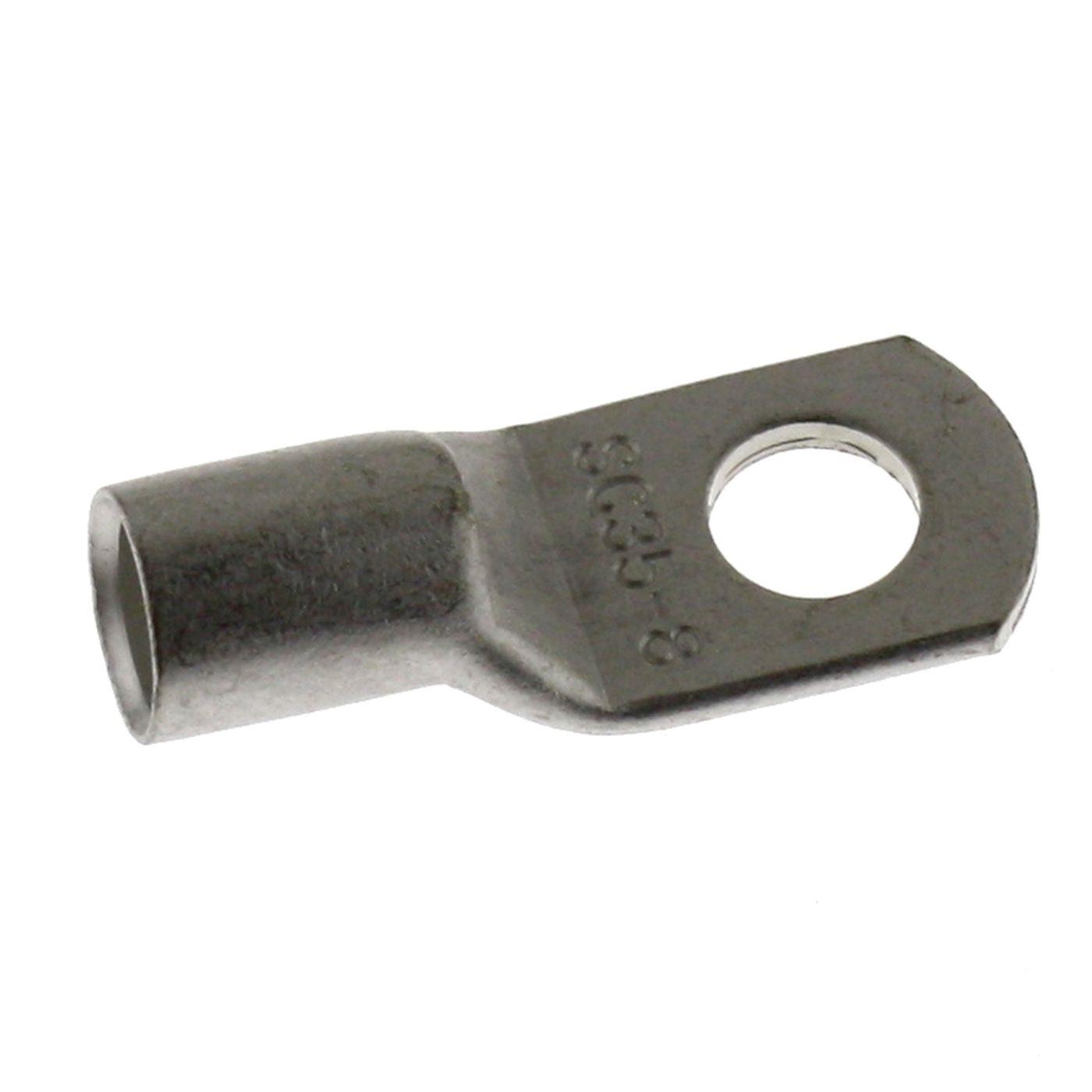 Rohrkabelschuh blank 35mm² Lochdurchmesser M8 Ringzunge Kupfer verzinnt