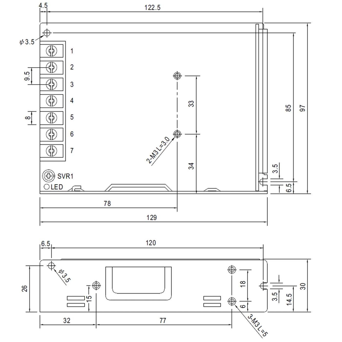 LRS-100-36 100W 36V 2,8A Industrielles Netzteil