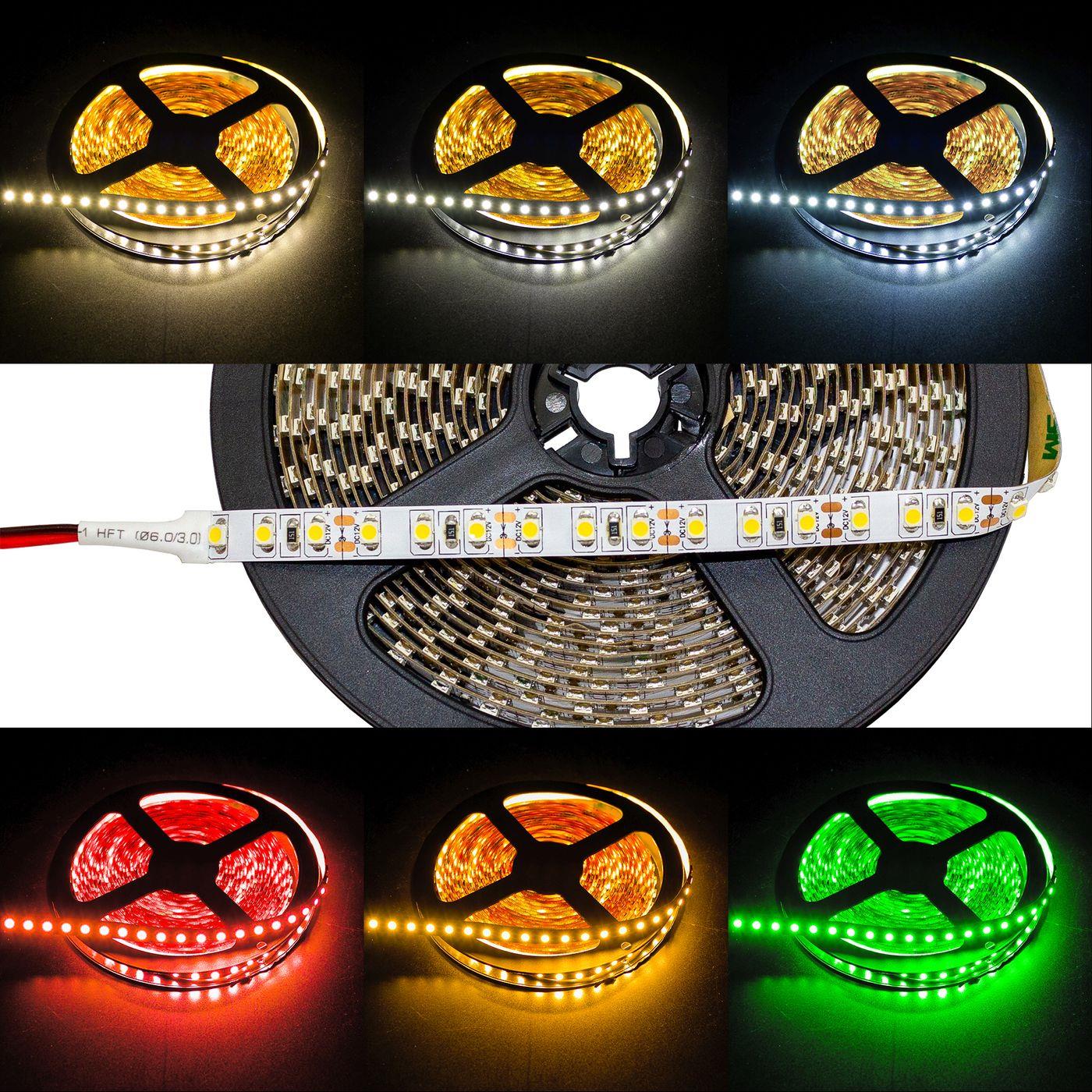 5m (500cm) LED Streifen Band Leiste 24V IP20 600LEDs 120LED/m SMD2835