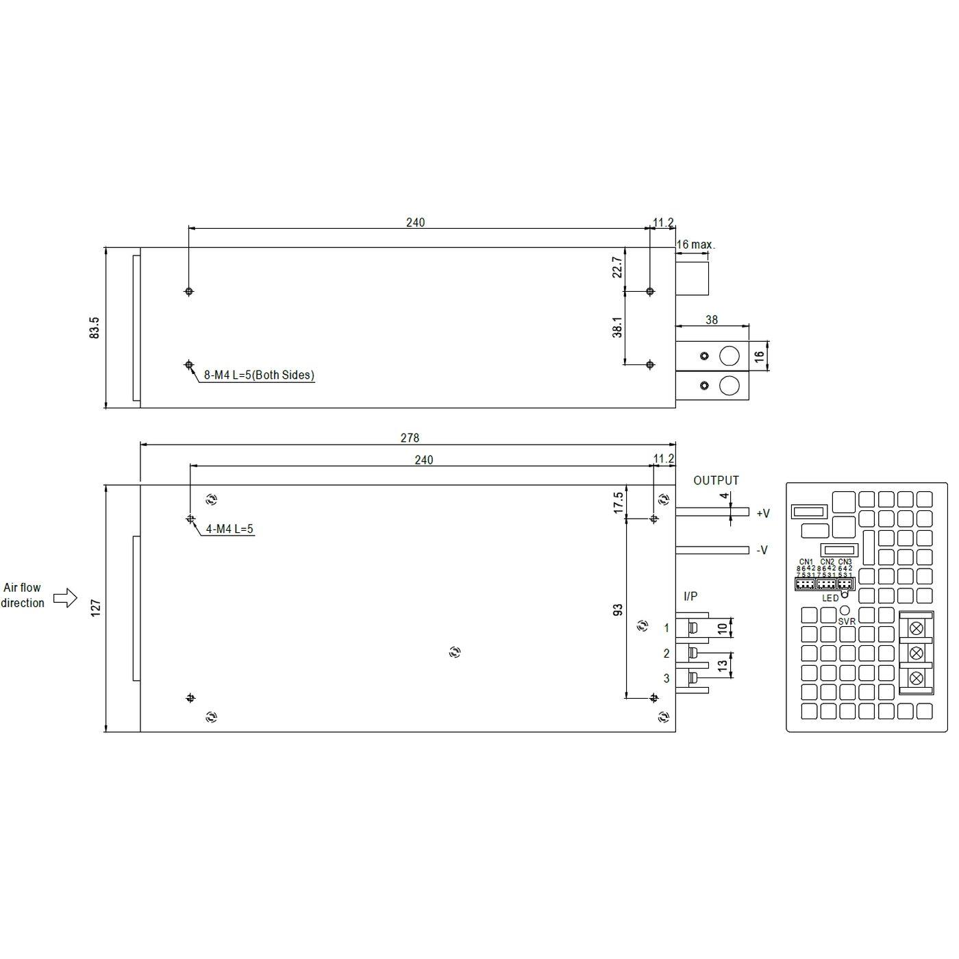 RSP-1500-48 1500W 48V 32A Industrielles Netzteil