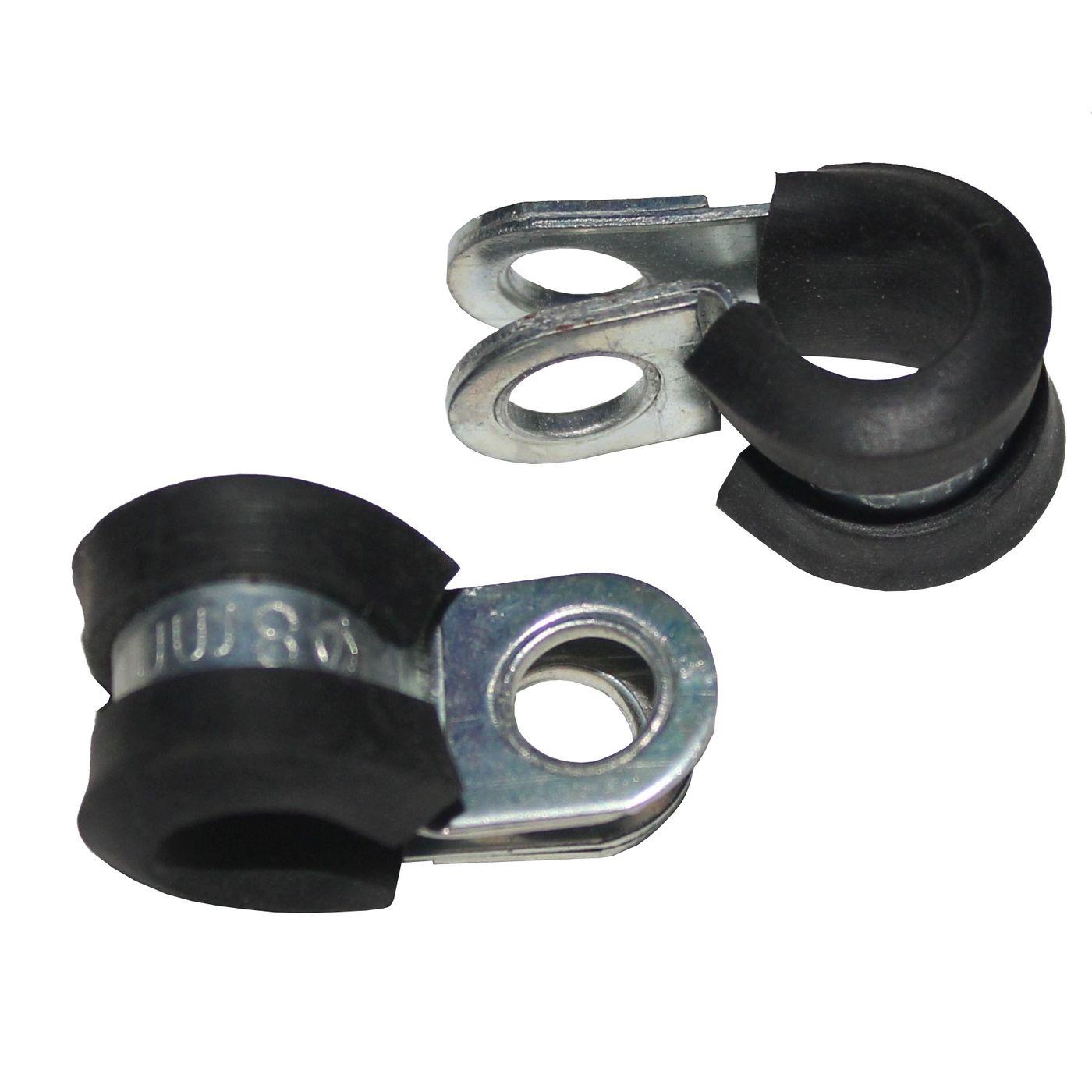 10x P-Clip Leitungsschelle mit Gummi 8mm Rohrschelle Halterungsschelle