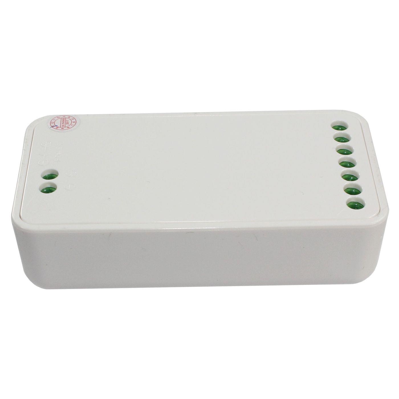 MiLight MiBoxer RGBW CCT LED 4-Zone Empfänger 12...24V 240W für Farbwechsel Streifen 6-Pin