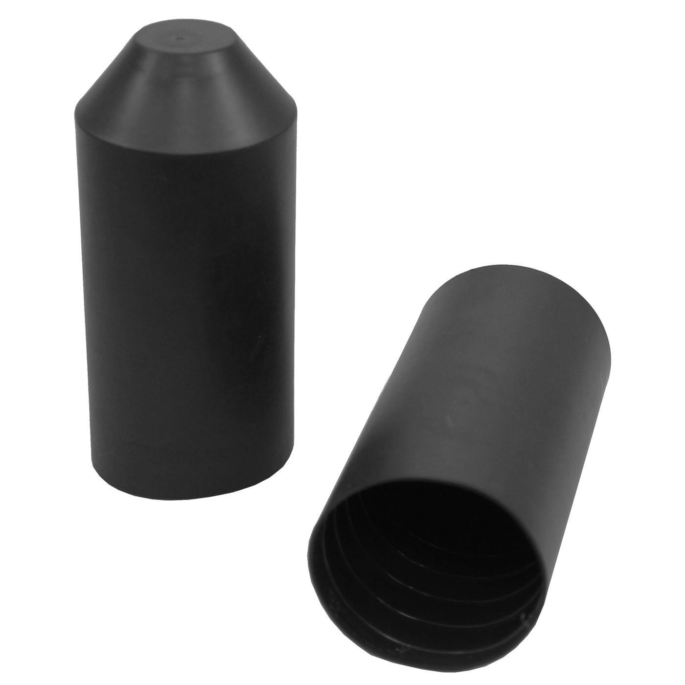 WarmSchrumpf Endkappe 40 -> 15mm Schwarz Länge: 96mm Schrumpfschlauch