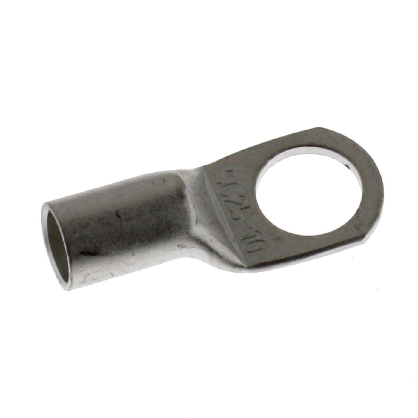 10x Rohrkabelschuh blank 25mm² Lochdurchmesser M12 Ringzunge Kupfer verzinnt