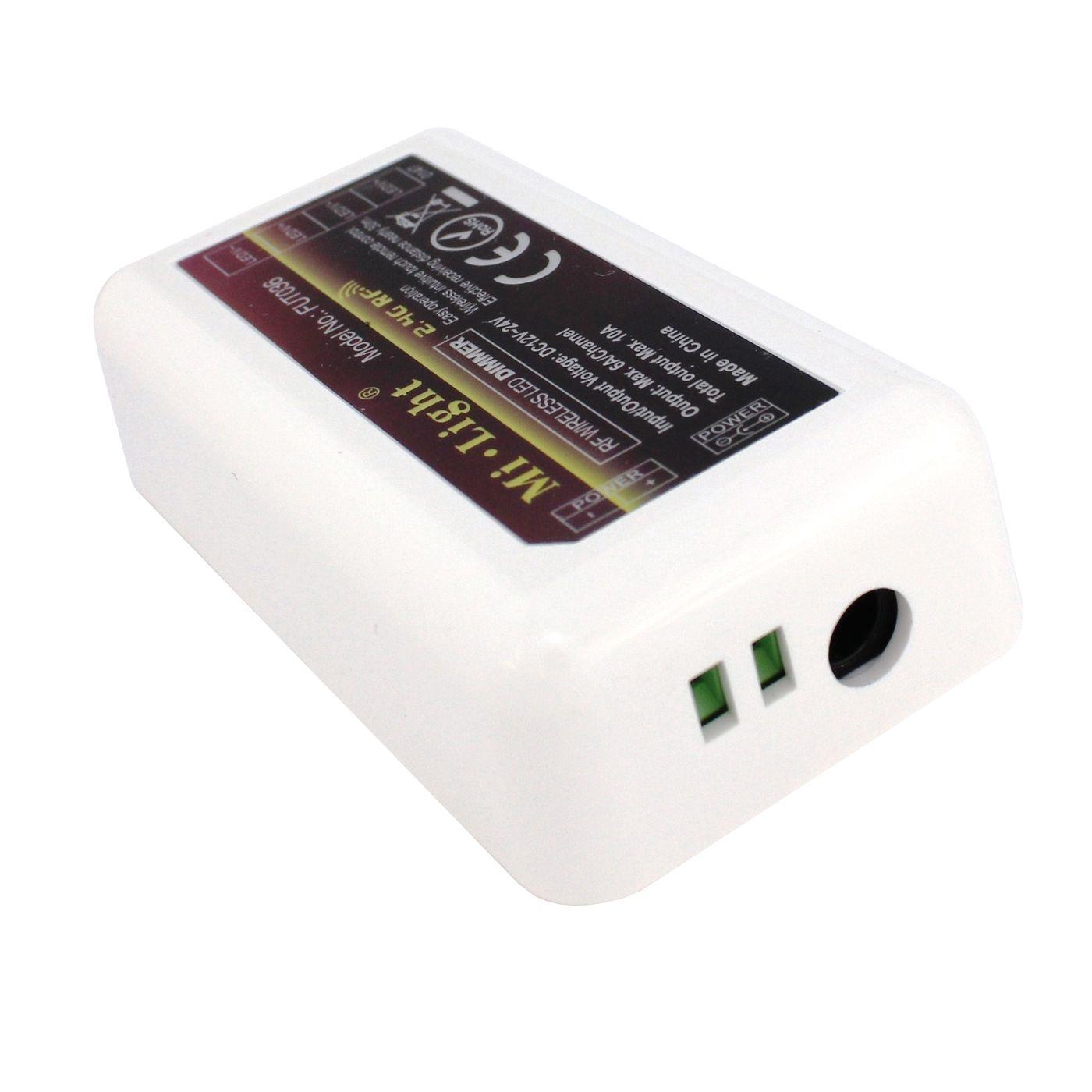 MiLight MiBoxer LED 4-Zone Empfänger 12...24V 240W WLAN + RF 2,4GHz Controller für einfarbige LED Streifen 2-Pin