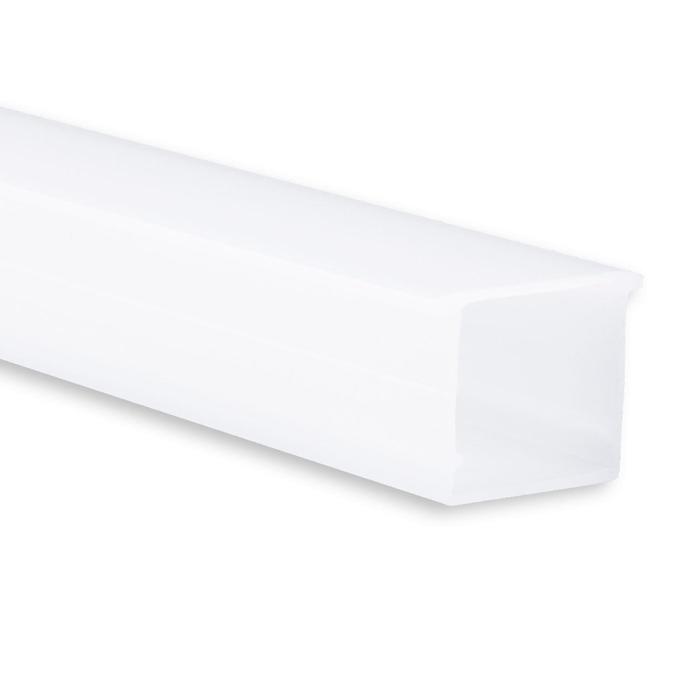 1m Abdeckung C21 für Profil PN8 19,2x15mm Kunststoff Opal Satiniert