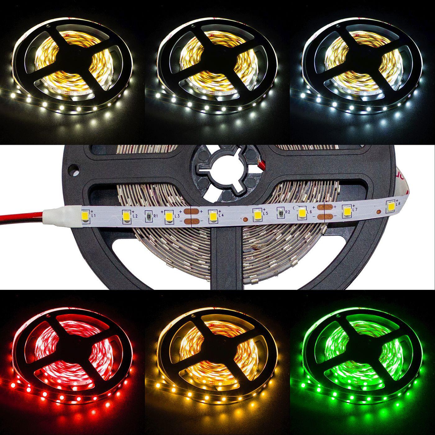 5m (500cm) LED Streifen Band Leiste 24V IP20 300LEDs 60LED/m SMD2835