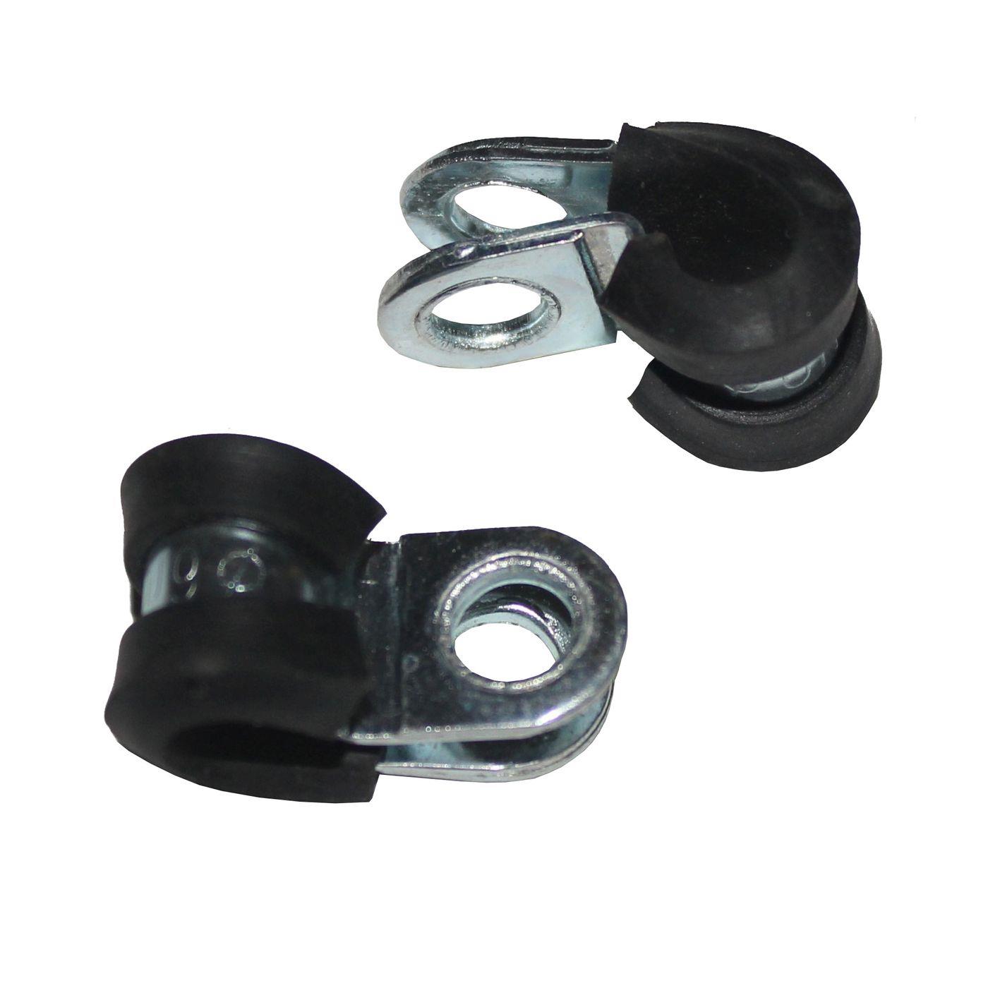 10x P-Clip Leitungsschelle mit Gummi 6mm Rohrschelle Halterungsschelle