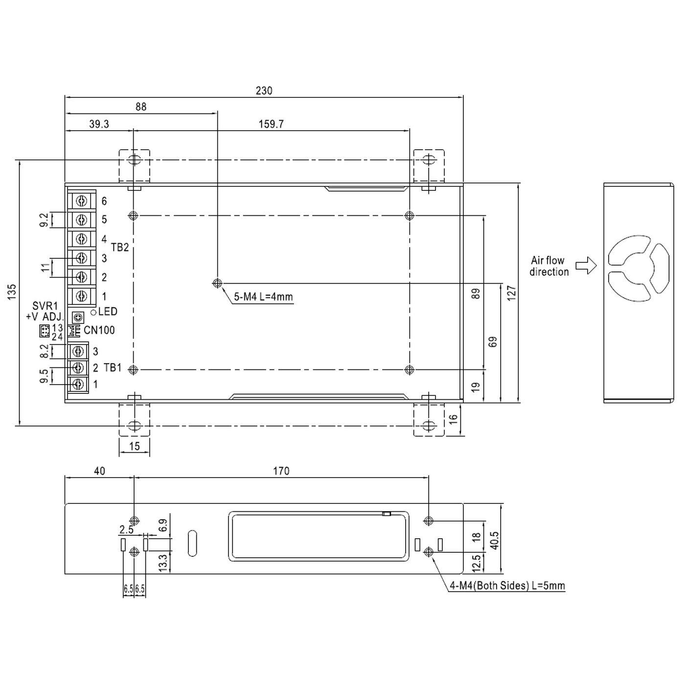RSP-500-48 500W 48V 10,5A Industrielles Netzteil