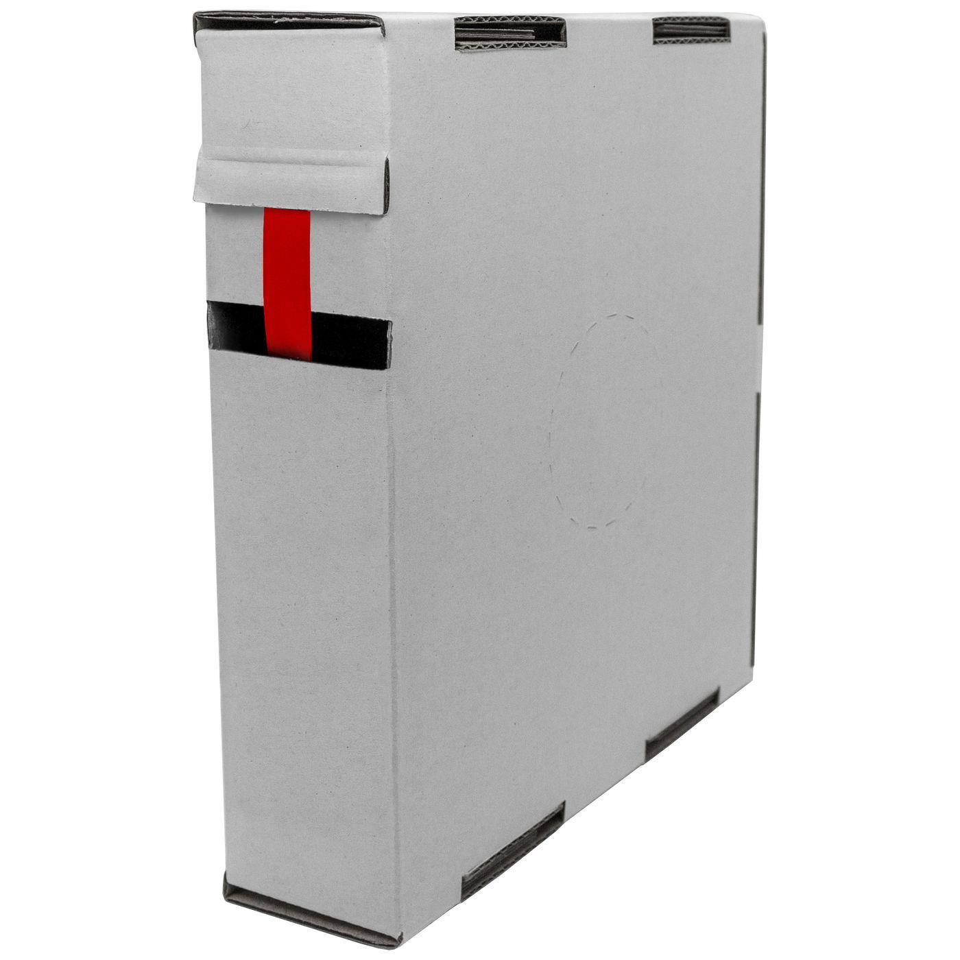 12m Schrumpfschlauch Box 2:1 1,2 -> 0,6mm Rot Flexibel
