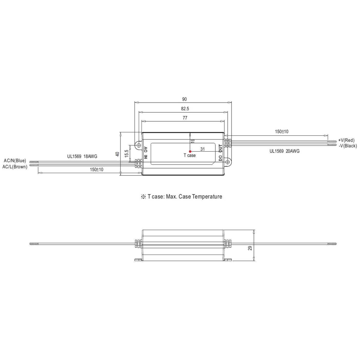 APC-12-700 12W 700mA 9...18VDC Konstantstrom LED Netzteil Treiber Trafo