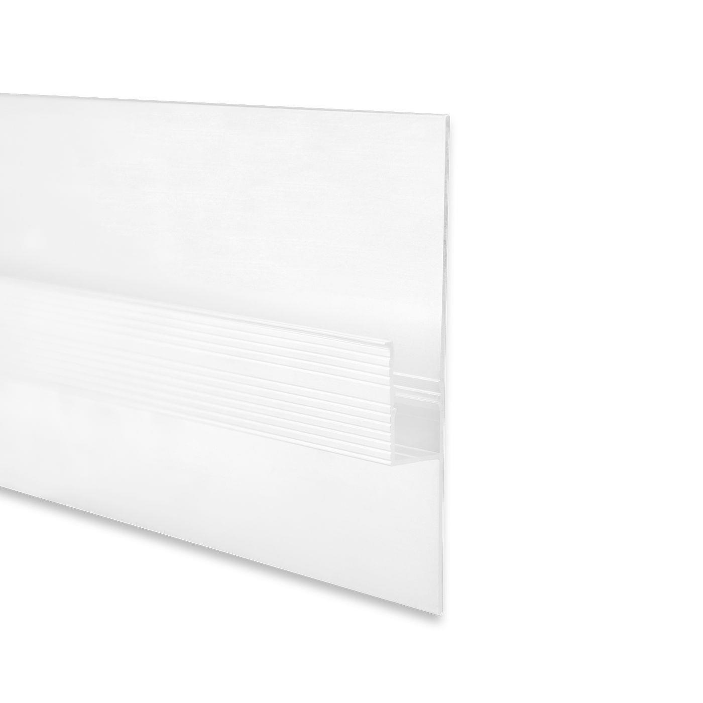 2m LED Profil TBP2 Weiß 93,1x12,5mm Aluminium Trockenbauprofil für 11mm LED Streifen