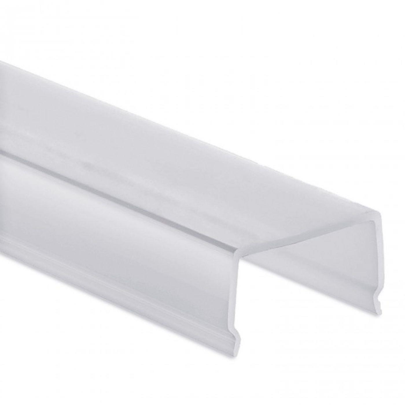 1m Abdeckung C30 für Profile PN4 PN5 PN6 PN7 25x7mm Kunststoff Opal Satiniert