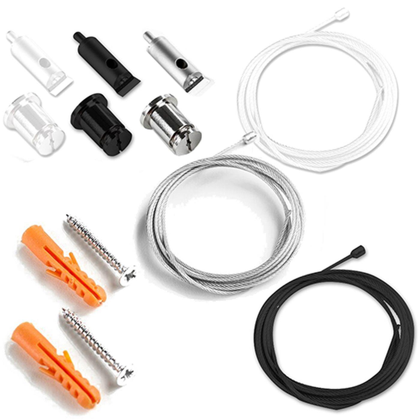 2x Seilabhängung Z03 für diverse LED Profile Stahl